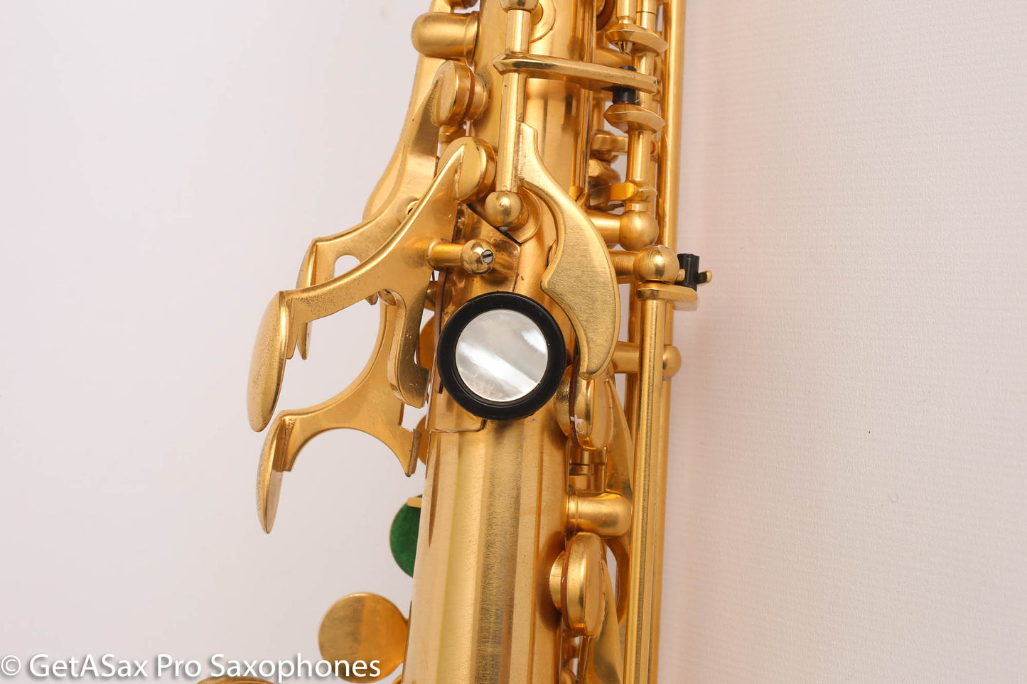 Rampone and Cazzani R1 Jazz Soprano Saxophone Gold Plate Near Mint High G
