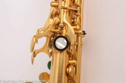 Rampone and Cazzani R1 Jazz Soprano Saxophone Gold Plate Near Mint High G