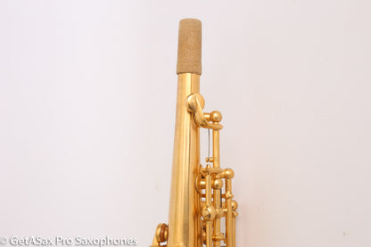 Rampone and Cazzani R1 Jazz Soprano Saxophone Gold Plate Near Mint High G