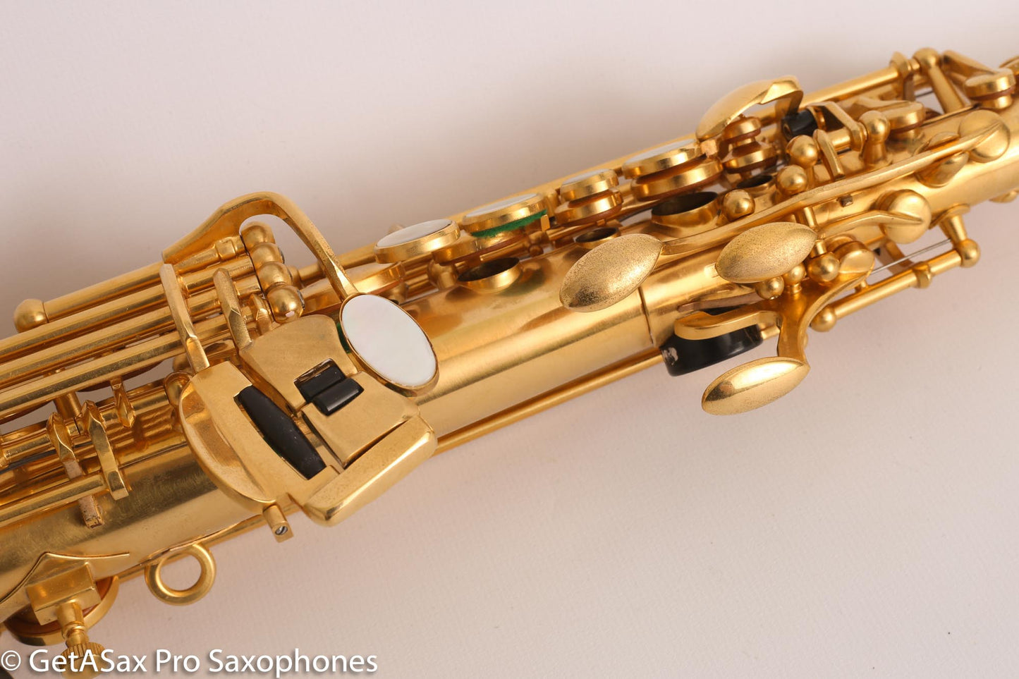 Rampone and Cazzani R1 Jazz Soprano Saxophone Gold Plate Near Mint High G