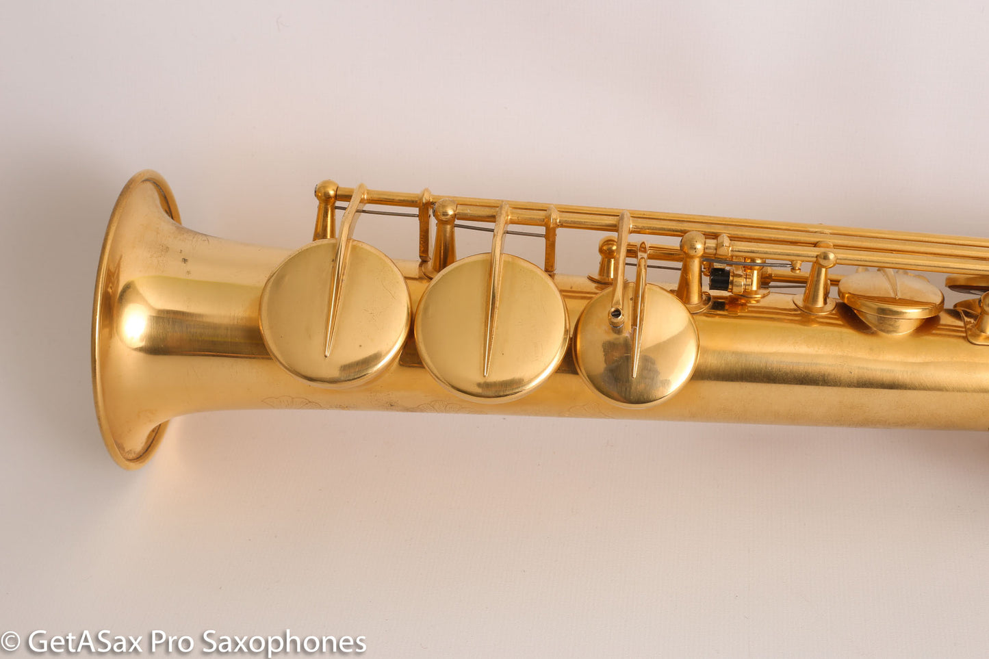Rampone and Cazzani R1 Jazz Soprano Saxophone Gold Plate Near Mint High G