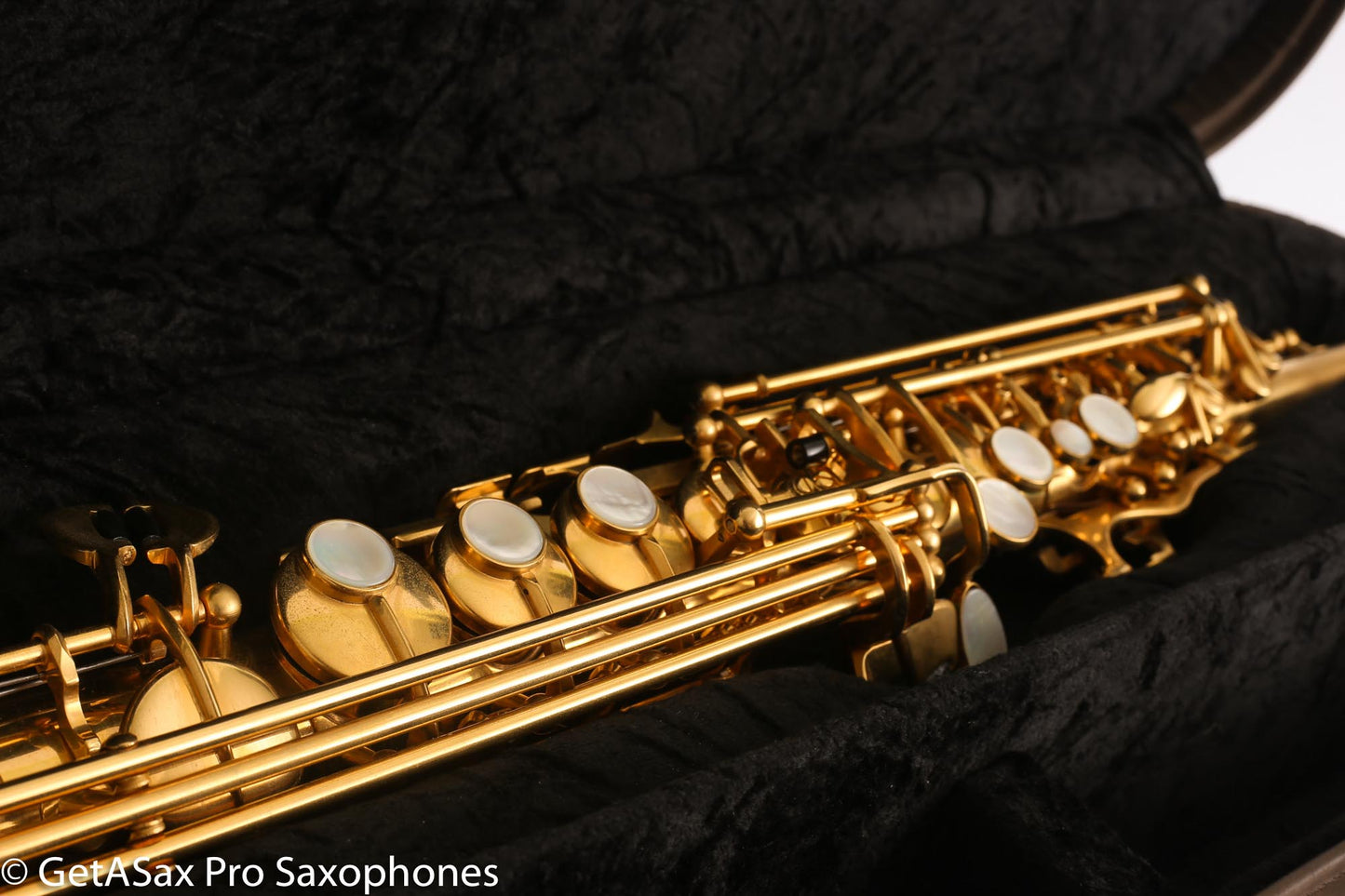 Rampone and Cazzani R1 Jazz Soprano Saxophone Gold Plate Near Mint High G