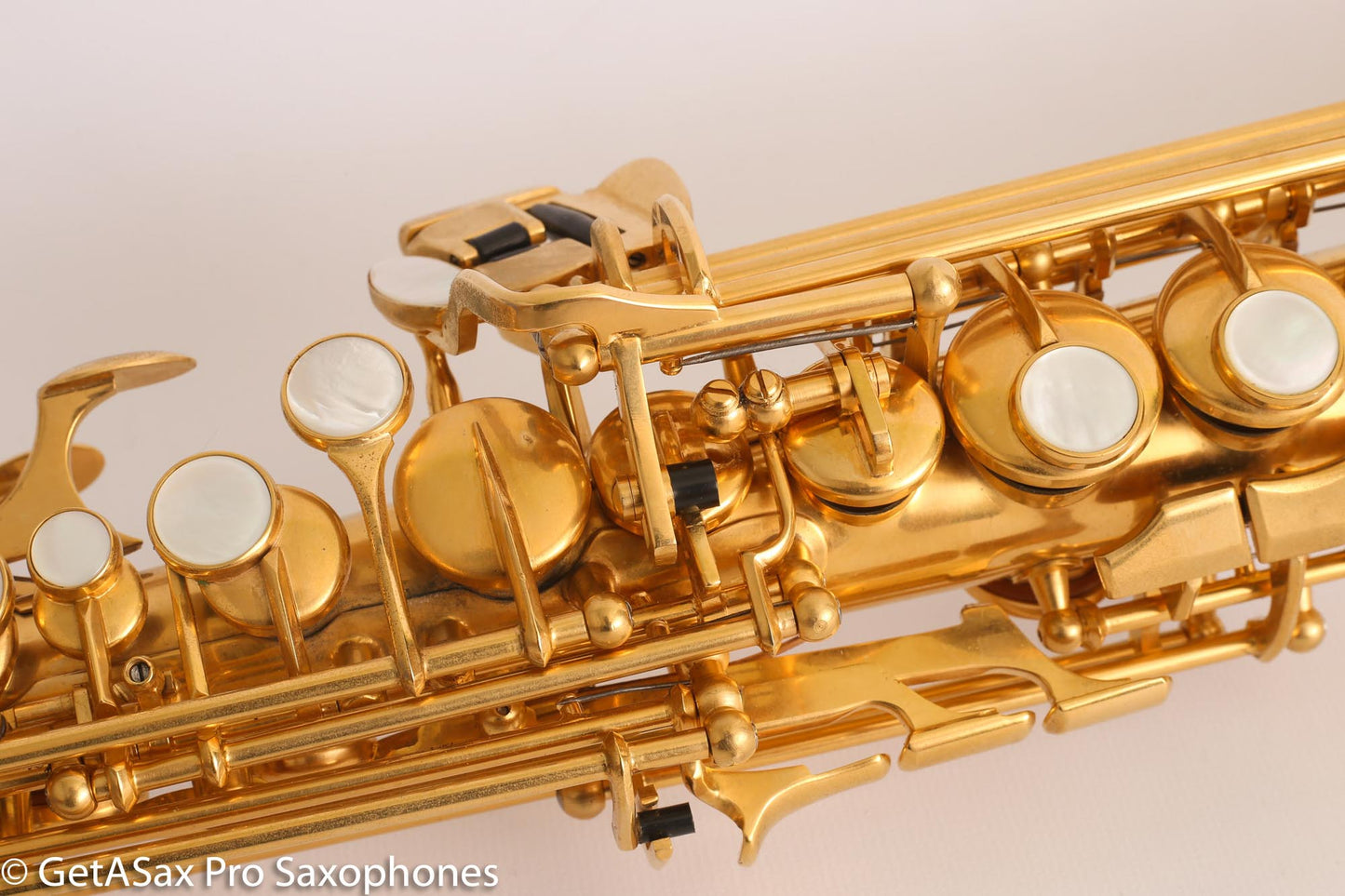 Rampone and Cazzani R1 Jazz Soprano Saxophone Gold Plate Near Mint High G