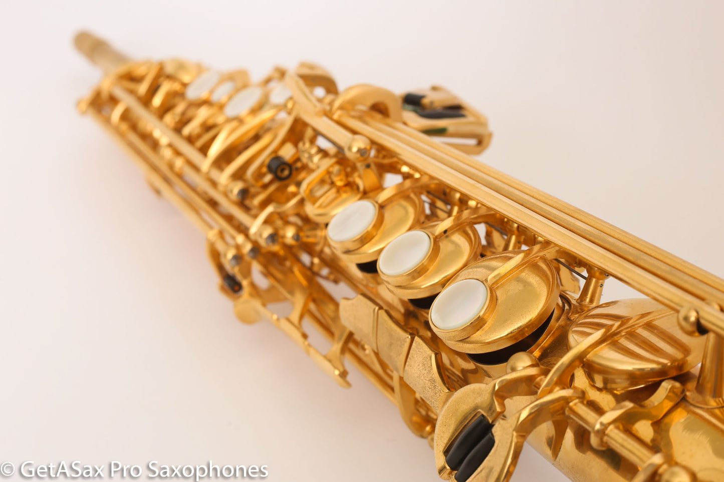 Rampone and Cazzani R1 Jazz Soprano Saxophone Gold Plate Near Mint High G