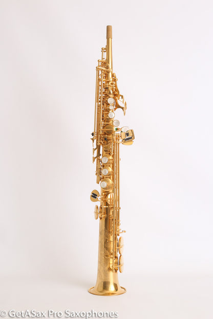 Rampone and Cazzani R1 Jazz Soprano Saxophone Gold Plate Near Mint High G
