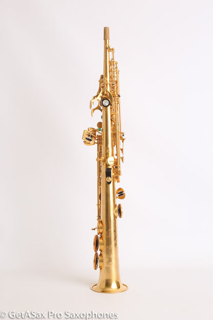 Rampone and Cazzani R1 Jazz Soprano Saxophone Gold Plate Near Mint High G