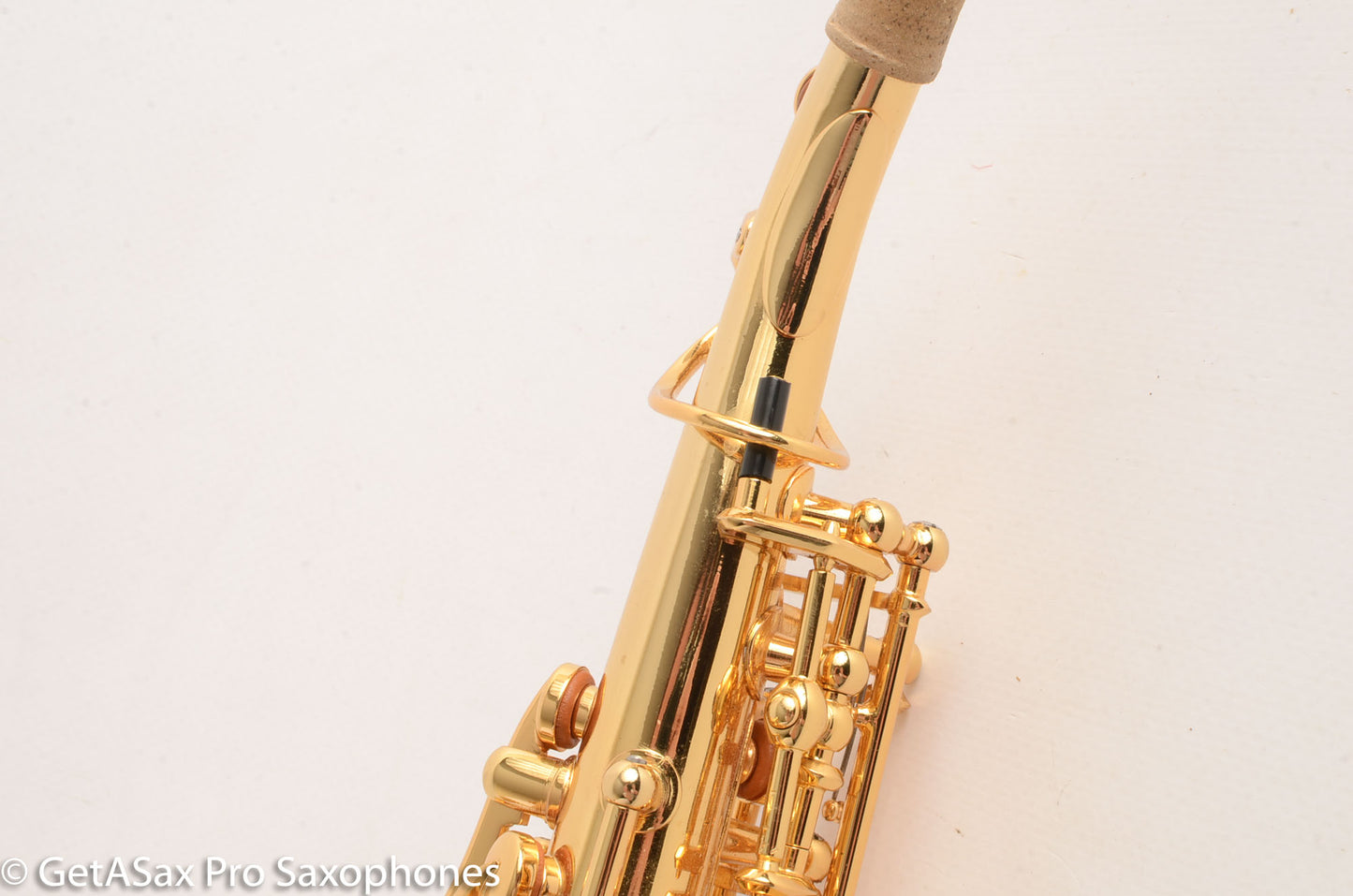 Rampone and Cazzani GOLD Plated R1 Jazz Curved Soprano Saxophone Excellent Condition