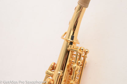 Rampone and Cazzani GOLD Plated R1 Jazz Curved Soprano Saxophone Excellent Condition