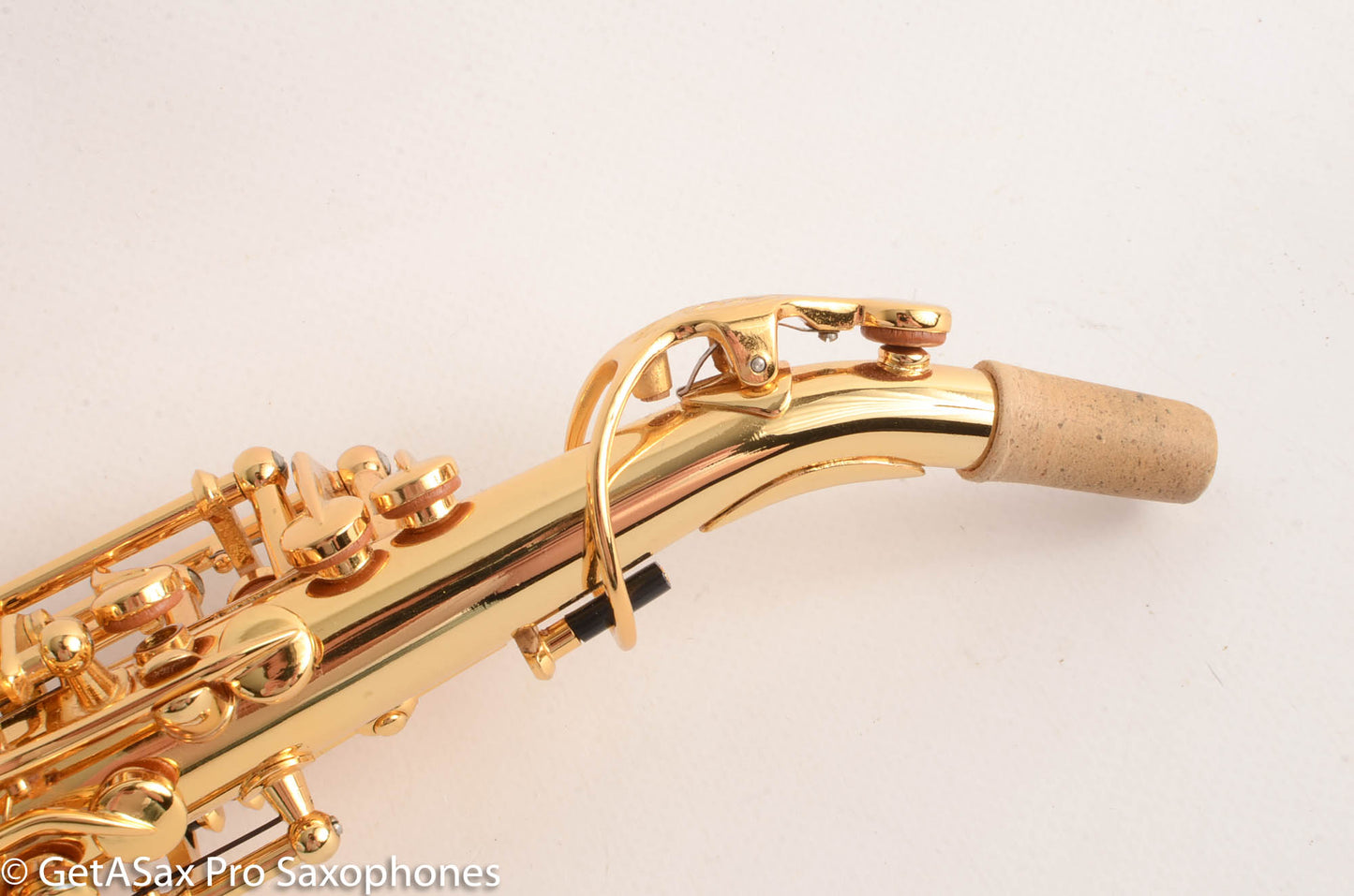 Rampone and Cazzani GOLD Plated R1 Jazz Curved Soprano Saxophone Excellent Condition