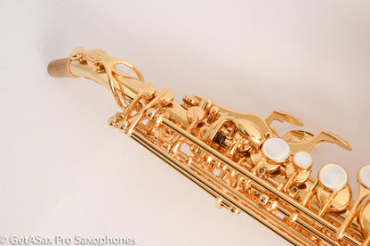 Rampone and Cazzani GOLD Plated R1 Jazz Curved Soprano Saxophone Excellent Condition