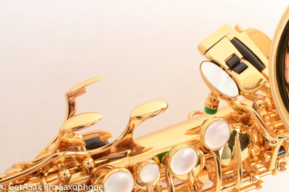 Rampone and Cazzani GOLD Plated R1 Jazz Curved Soprano Saxophone Excellent Condition