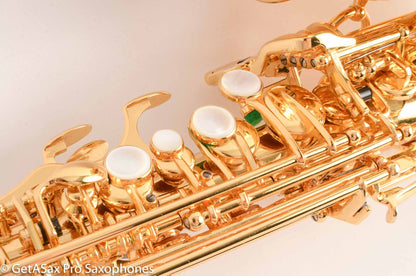 Rampone and Cazzani GOLD Plated R1 Jazz Curved Soprano Saxophone Excellent Condition