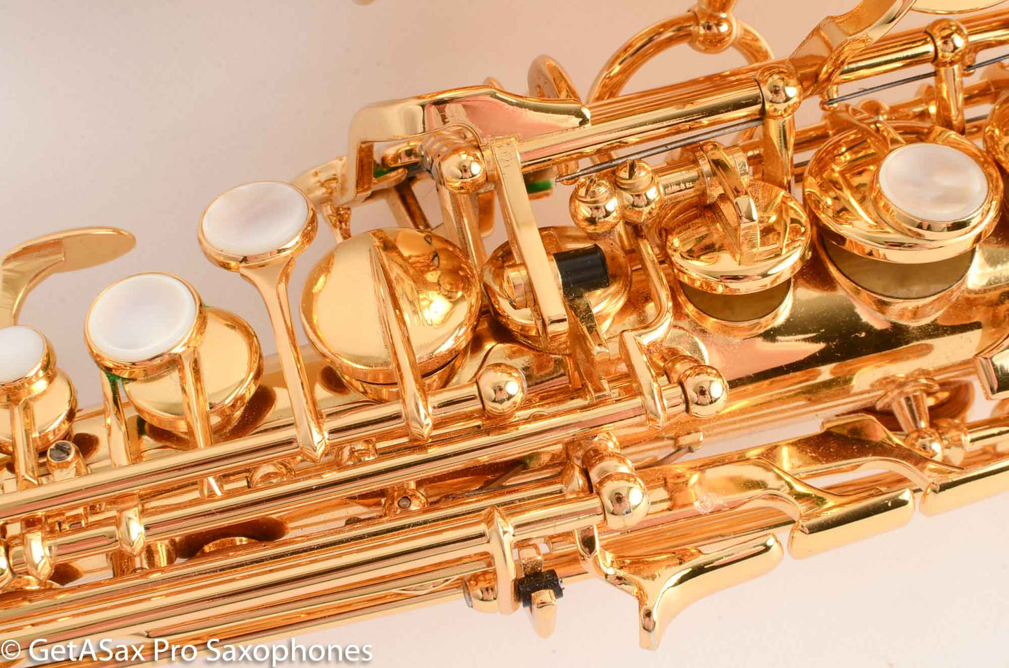 Rampone and Cazzani GOLD Plated R1 Jazz Curved Soprano Saxophone Excellent Condition