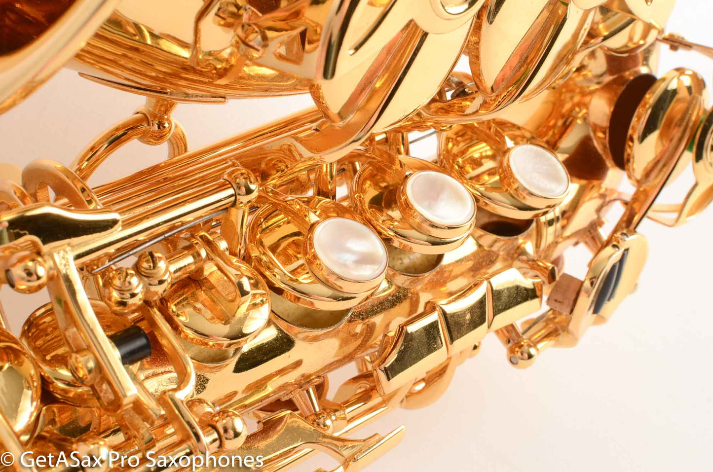 Rampone and Cazzani GOLD Plated R1 Jazz Curved Soprano Saxophone Excellent Condition