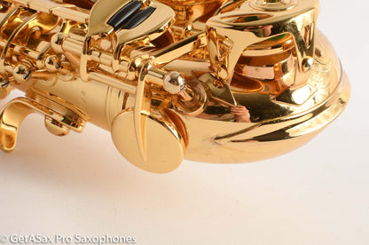 Rampone and Cazzani GOLD Plated R1 Jazz Curved Soprano Saxophone Excellent Condition