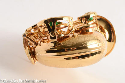 Rampone and Cazzani GOLD Plated R1 Jazz Curved Soprano Saxophone Excellent Condition