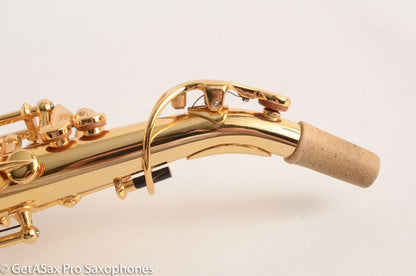 Rampone and Cazzani GOLD Plated R1 Jazz Curved Soprano Saxophone Excellent Condition