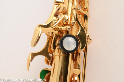 Rampone and Cazzani GOLD Plated R1 Jazz Curved Soprano Saxophone Excellent Condition