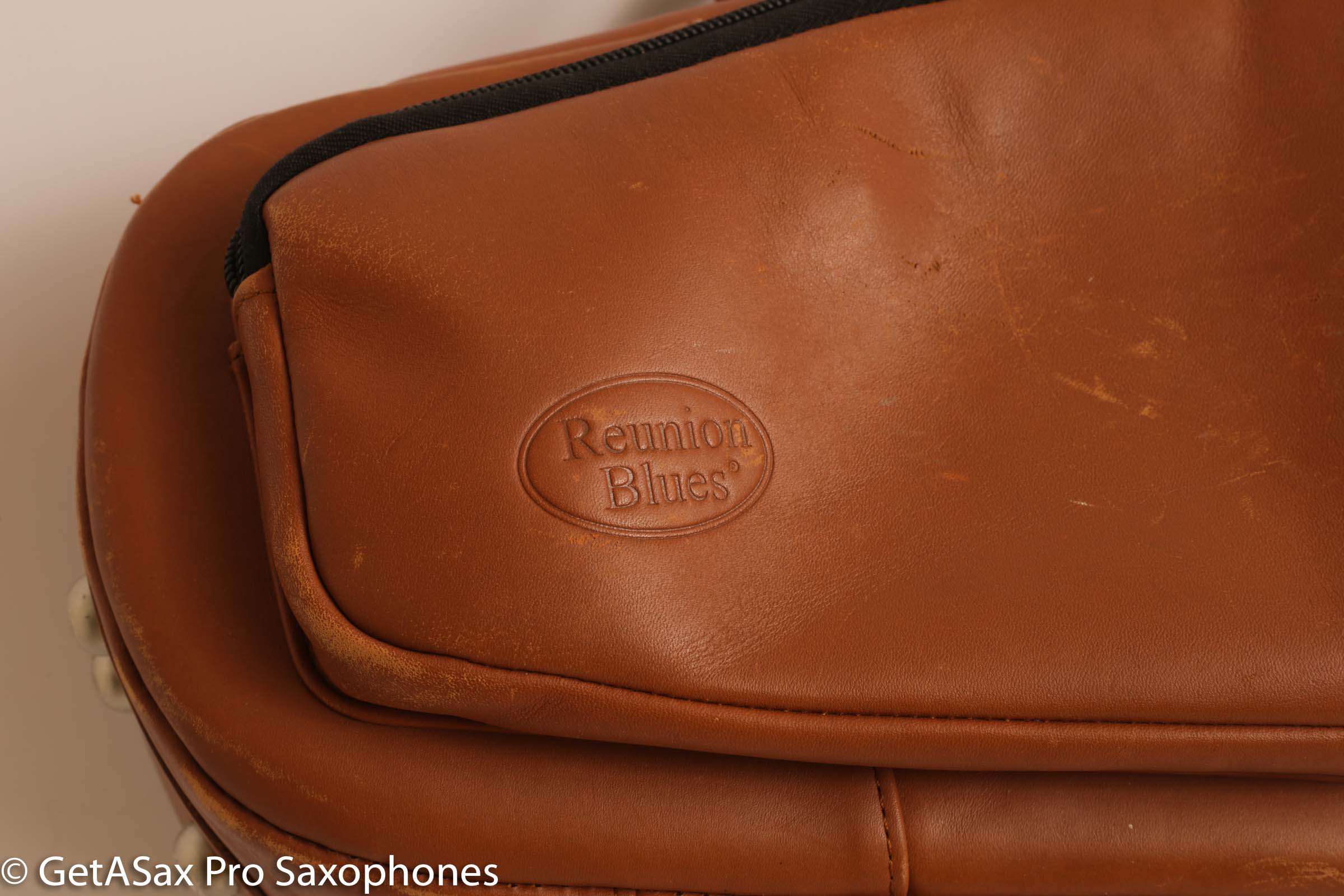 Tan Leather Reunion Blues USA Alto Leather Gig Bag Case – GETASAX