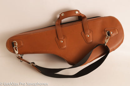 Tan Leather Reunion Blues USA Alto Leather Gig Bag Case