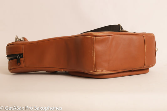 Tan Leather Reunion Blues USA Alto Leather Gig Bag Case