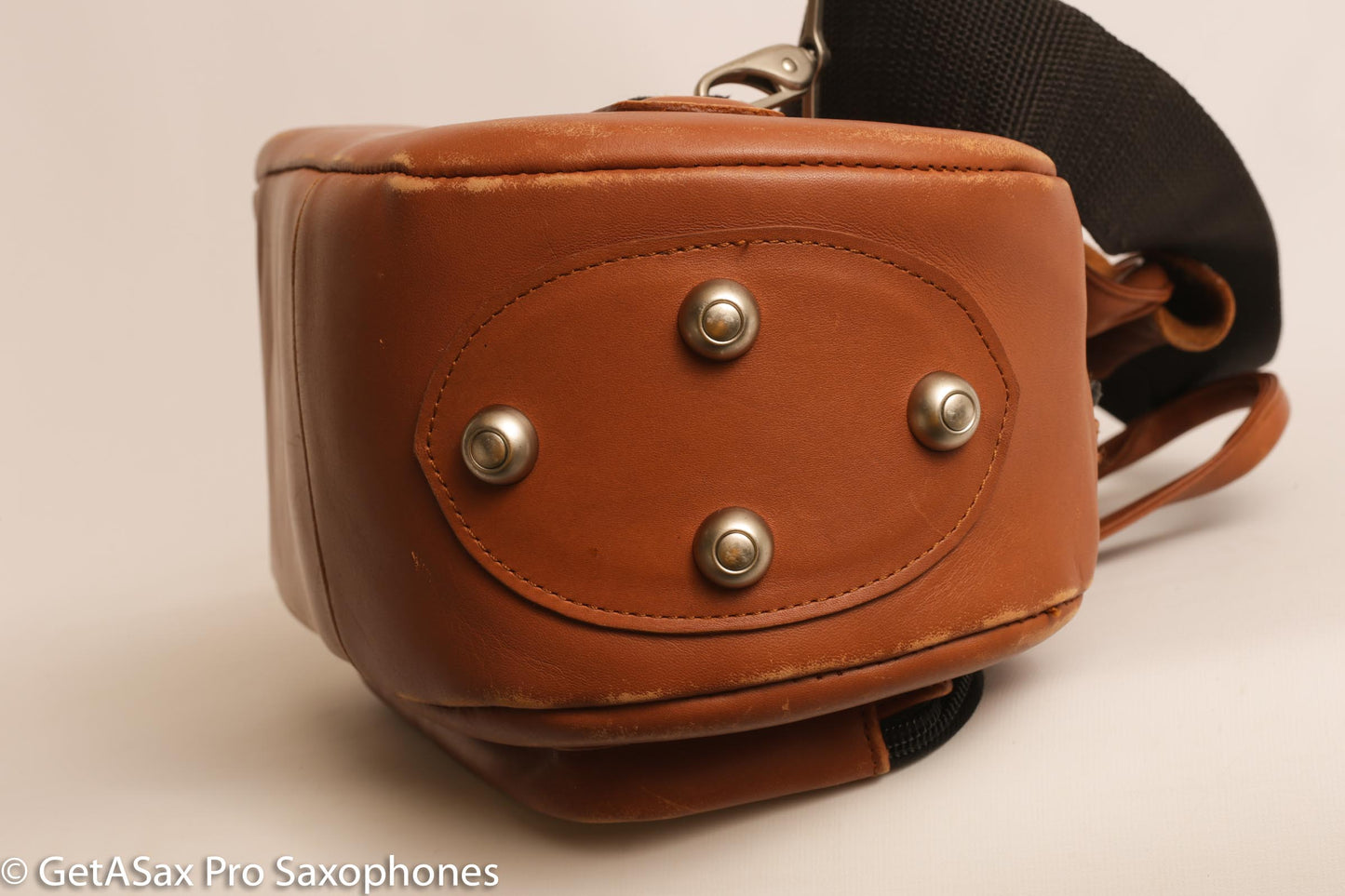 Tan Leather Reunion Blues USA Alto Leather Gig Bag Case