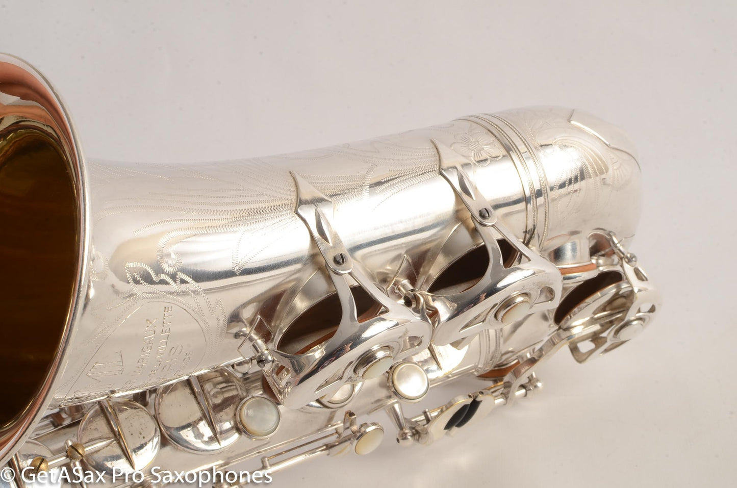 SML Rev D (=Gold Medal 1) Alto Saxophone Original Silver Plate Overhauled! 11584