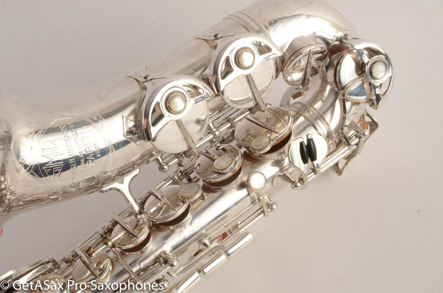 SML Rev D (=Gold Medal 1) Alto Saxophone Original Silver Plate Overhauled! 11584