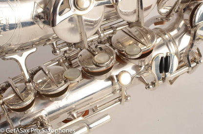 SML Rev D (=Gold Medal 1) Alto Saxophone Original Silver Plate Overhauled! 11584