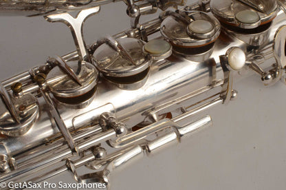 SML Rev D (=Gold Medal 1) Alto Saxophone Original Silver Plate Overhauled! 11584