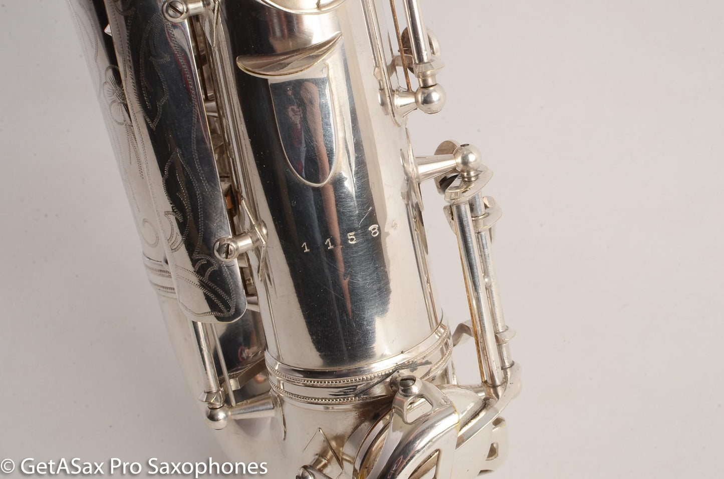 SML Rev D (=Gold Medal 1) Alto Saxophone Original Silver Plate Overhauled! 11584