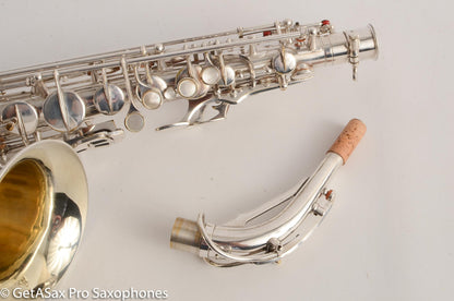 SML Rev D (=Gold Medal 1) Alto Saxophone Original Silver Plate Overhauled! 11584