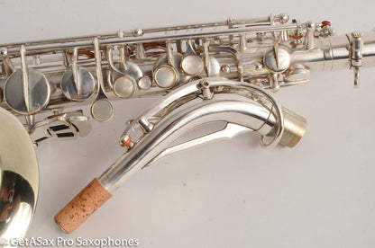 SML Rev D (=Gold Medal 1) Alto Saxophone Original Silver Plate Overhauled! 11584