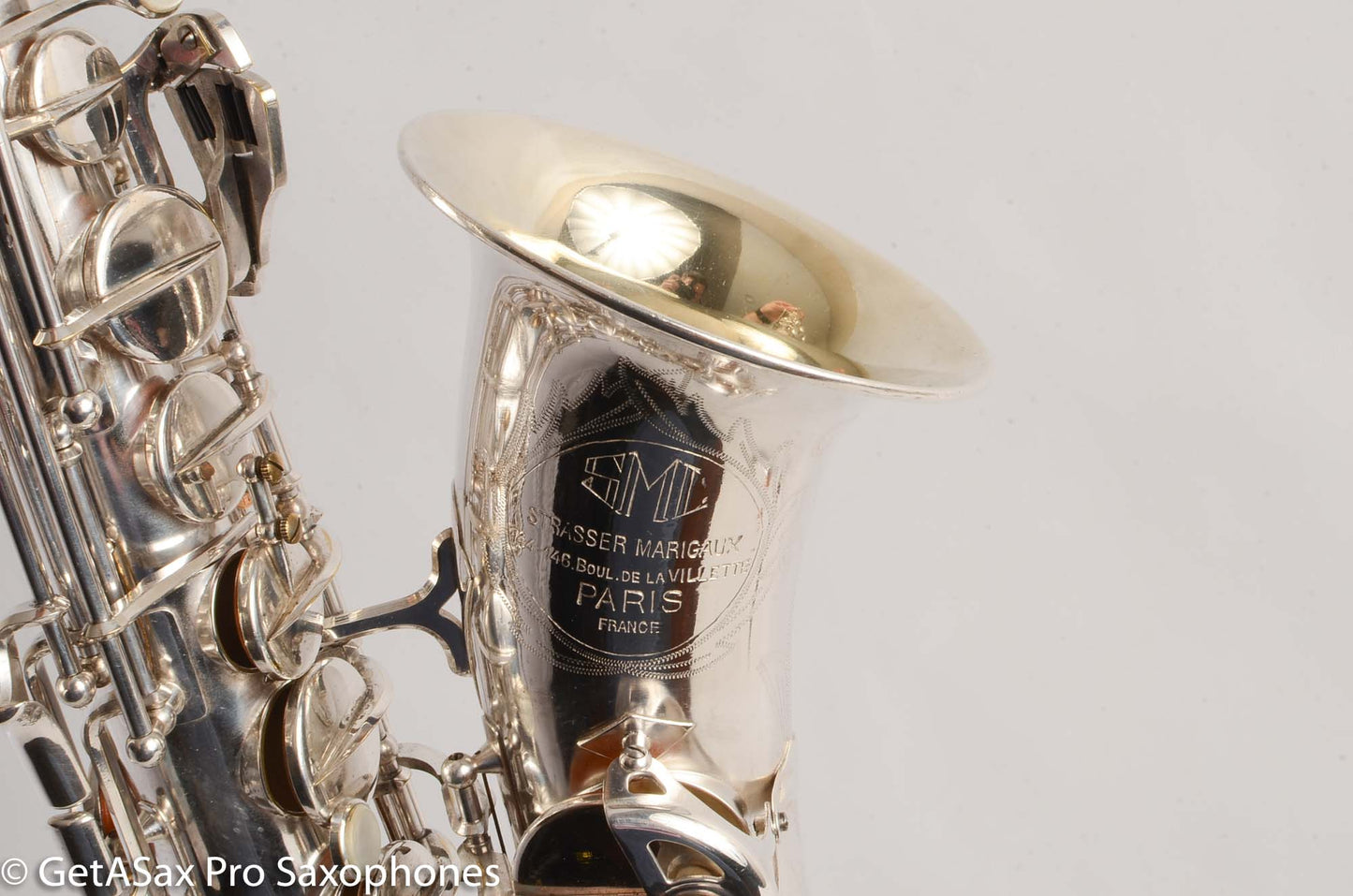 SML Rev D (=Gold Medal 1) Alto Saxophone Original Silver Plate Overhauled! 11584