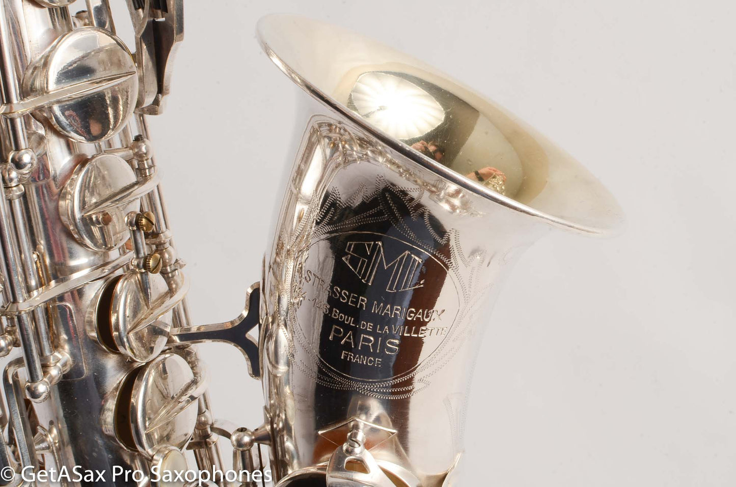 SML Rev D (=Gold Medal 1) Alto Saxophone Original Silver Plate Overhauled! 11584