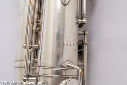 SML Super 46 Tenor Rare! Original Silver Plate Overhauled Good Condition 5117