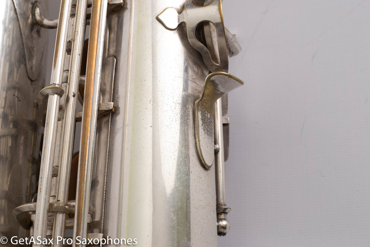 SML Super 46 Tenor Rare! Original Silver Plate Overhauled Good Condition 5117