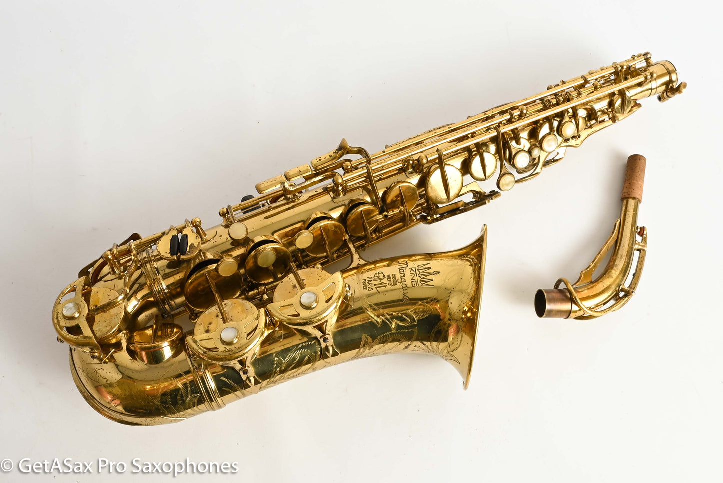 SML King Margaux Gold Medal II Alto Original Lacquer Recent Repad Nice!