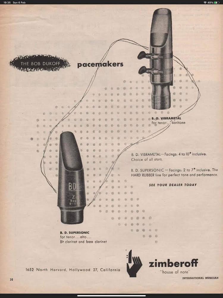 GS Supersonic Tenor 50's Dukoff - Bright, Projecting, Funky