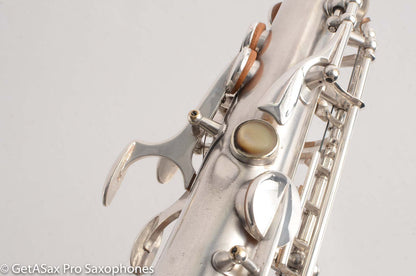 Selmer Balanced Action Saxophone Fresh Overhaul Original Silver Plate Great Tone