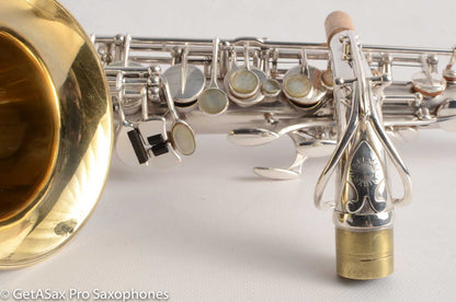 Selmer Balanced Action Saxophone Fresh Overhaul Original Silver Plate Great Tone