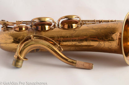 Selmer Balanced Action Tenor Saxophone from 1939 Original Lacquer American Engraved 27589
