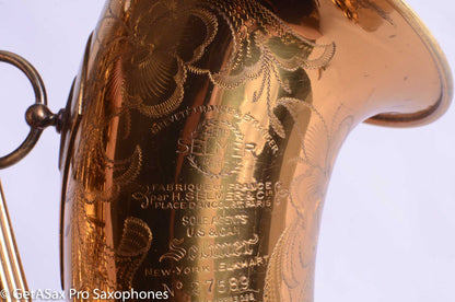 Selmer Balanced Action Tenor Saxophone from 1939 Original Lacquer American Engraved 27589
