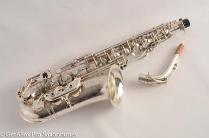 Selmer Balanced Action Alto 1945 Fresh Overhauled Original Silver Plate Excellent Condition