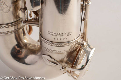 Selmer Balanced Action Alto 1945 Fresh Overhauled Original Silver Plate Excellent Condition