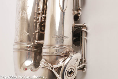Selmer Balanced Action Alto Original Silver Plate Good Pads Beautiful 29621