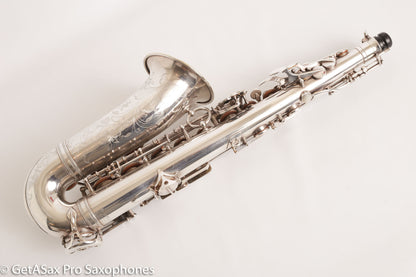 Selmer Balanced Action Alto Original Silver Plate Good Pads Beautiful 29621