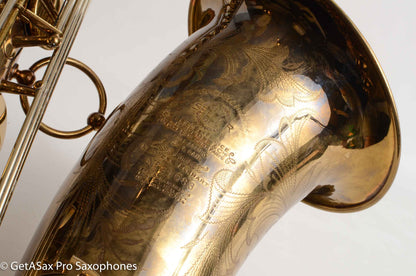 Selmer Balanced Action Baritone American Engraved Fresh Overhaul Stunningly Gorgeous 21083