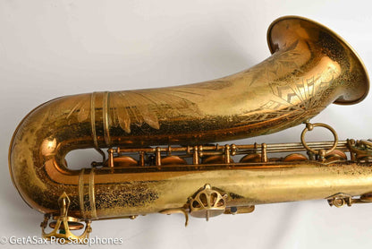 Selmer Balanced Action Tenor Original Lacquer Rare Sunburst American Engraving Recent Overhaul Exceptional!