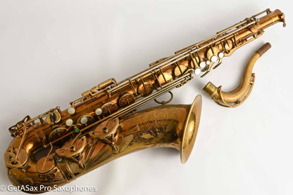 Selmer Balanced Action Tenor Original Lacquer Rare Sunburst American Engraving Recent Overhaul Exceptional!